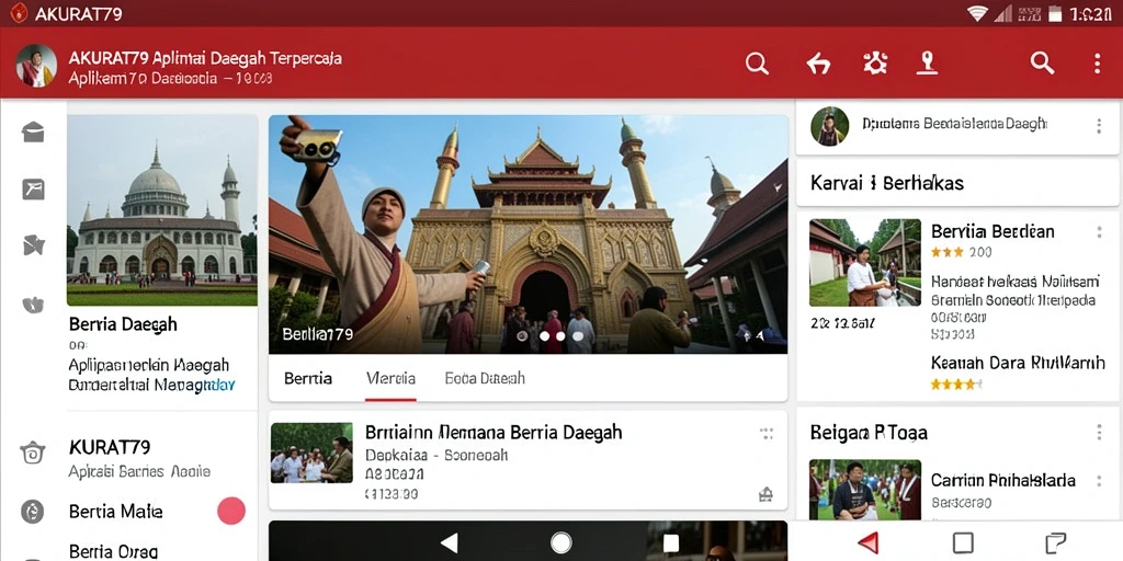 Tampilan antarmuka AKURAT79 yang sederhana dan informatif.