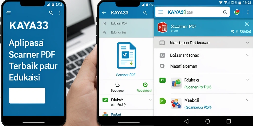 Antarmuka aplikasi KAYA33 dengan fitur pemindaian PDF yang user-friendly.