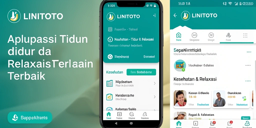 Antarmuka LINITOTO yang sederhana dan nyaman untuk relaksasi.