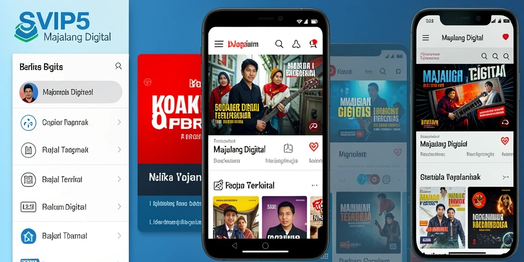Antarmuka user-friendly aplikasi Majalah Digital SVIP5.